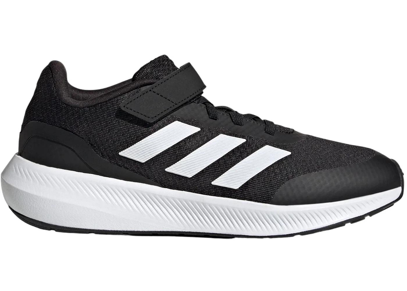 Детские кроссовки с липучкой Adidas Runfalcon 3.0 Top Strap, Core Black/Cloud White/Core Black