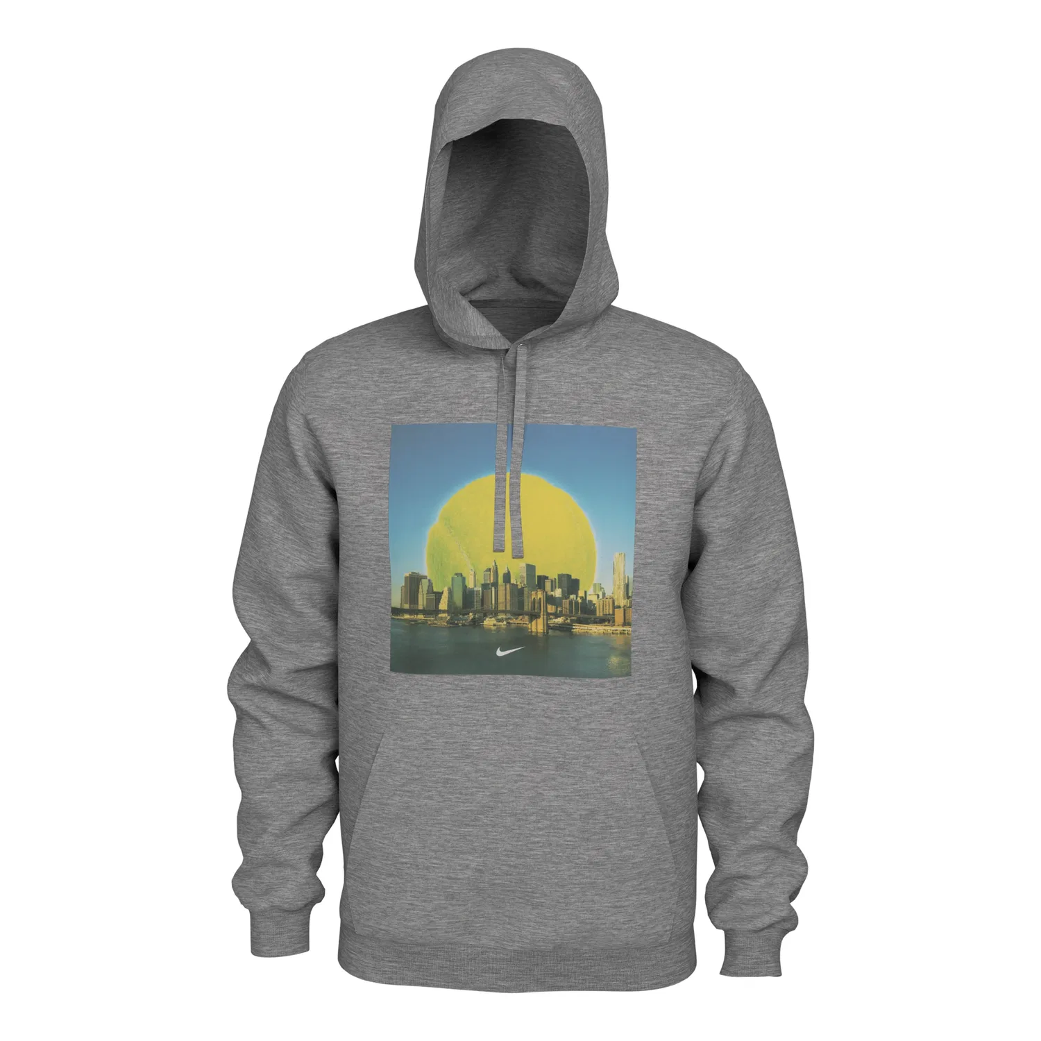Мужское худи для тенниса Court Hoodie 'Dark Grey Heather' Nike, Dark Grey Heather