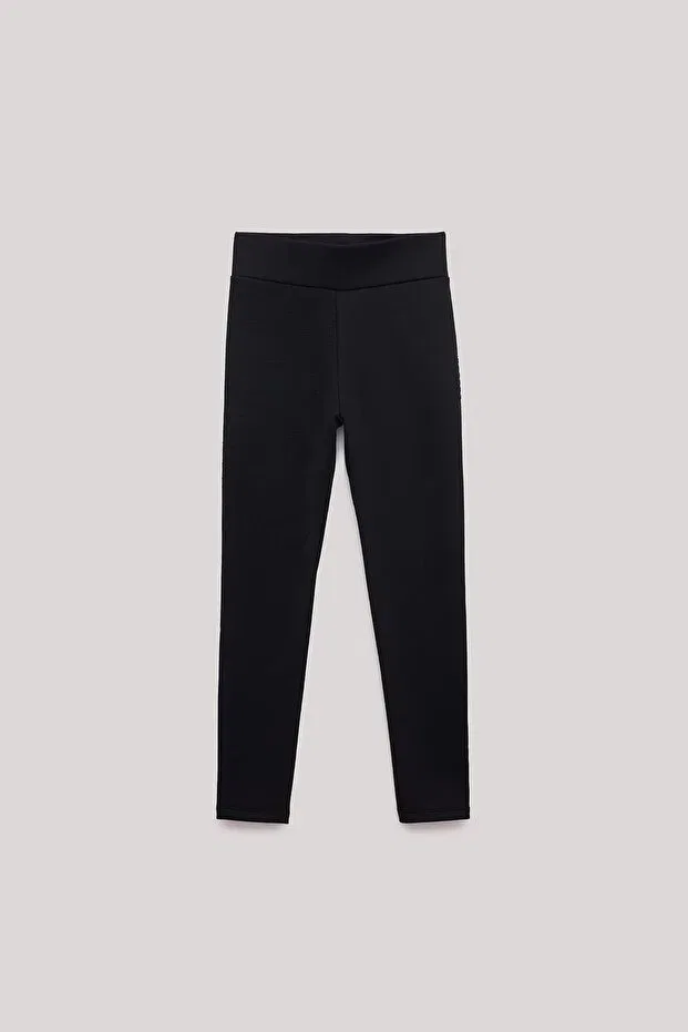 Детские леггинсы для девочек однотонные Tyess, Black