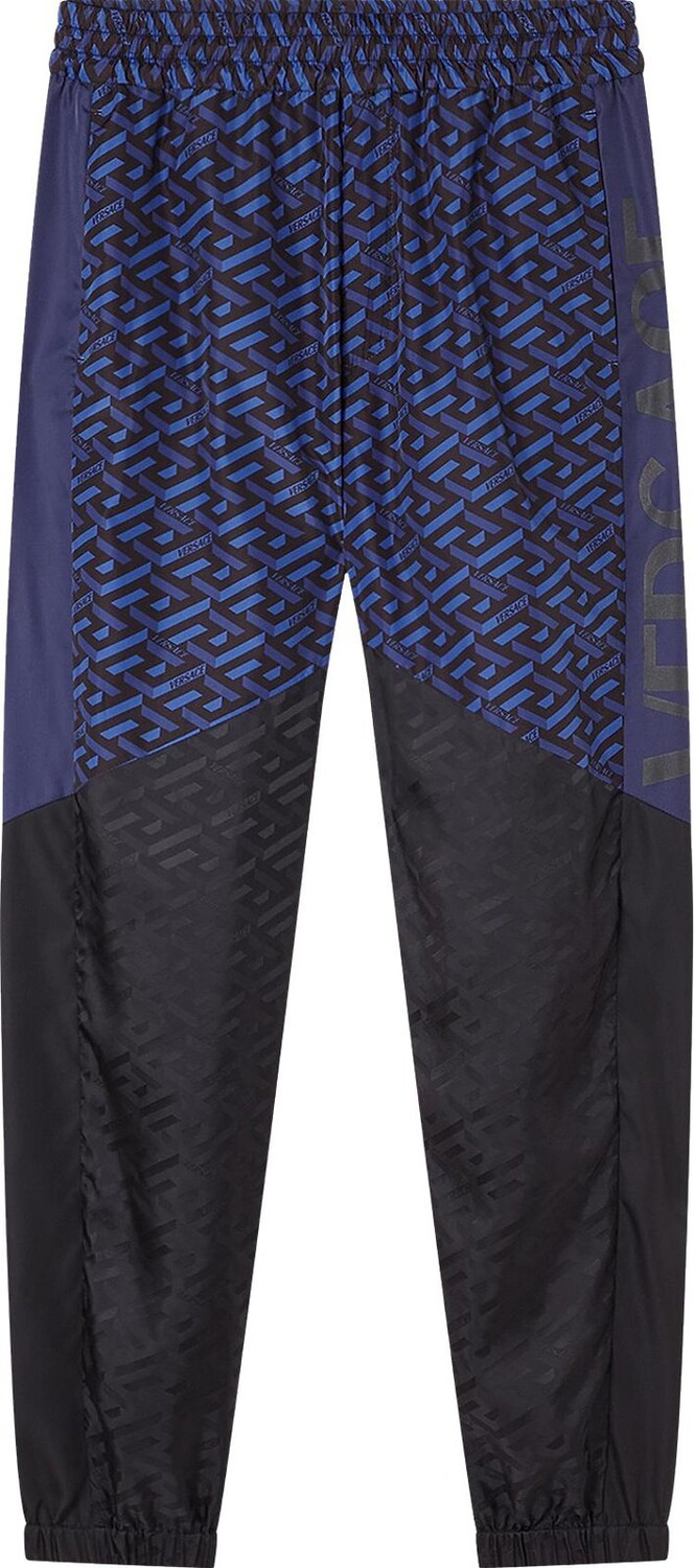 

Брюки Versace Informal Monogram Pant 'Black/Blue', черный