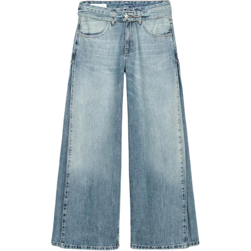 Женские джинсы средней посадки Light Blue ZARA, Light Blue