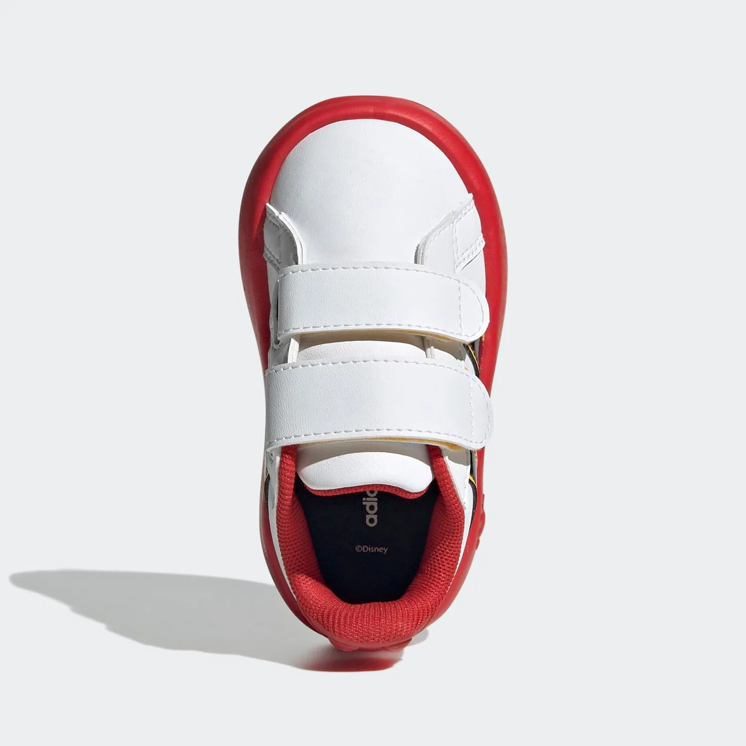 Детские кроссовки с Микки Маусом Adidas Sportswear, Cloud White/Core Black/Bold Gold — фото 4