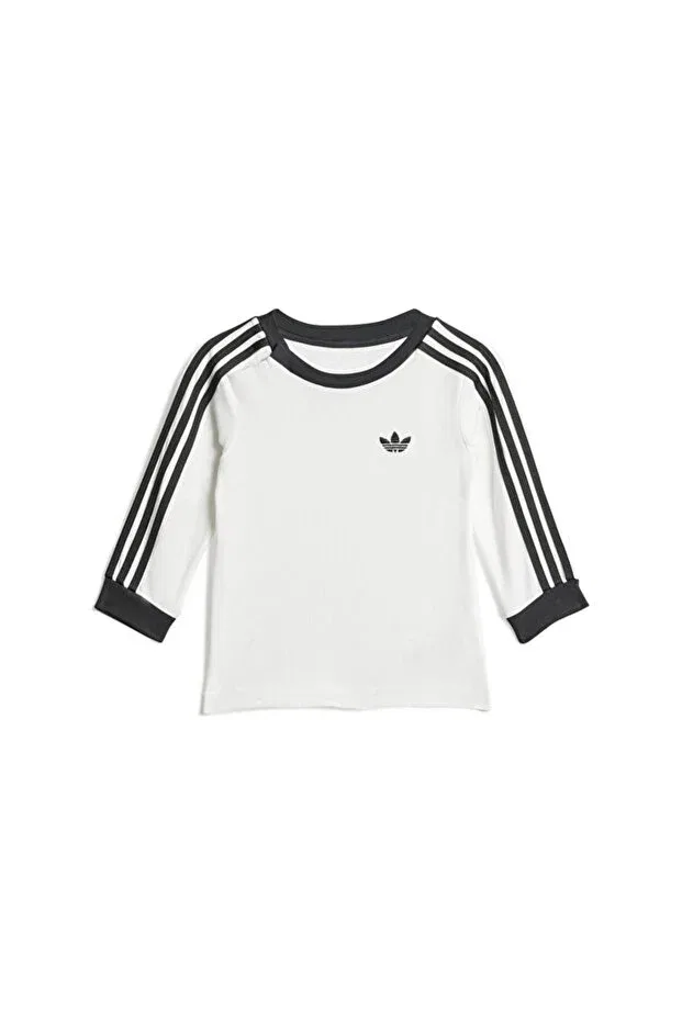 Детский комплект из денима с длинным рукавом Adidas, White — фото 2
