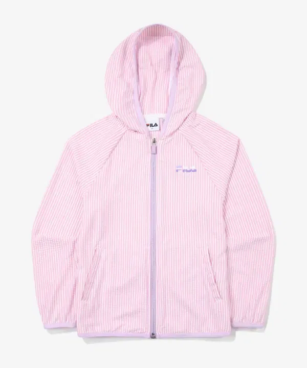 Худи-джинсовка с принтом, Fila Kids, синий