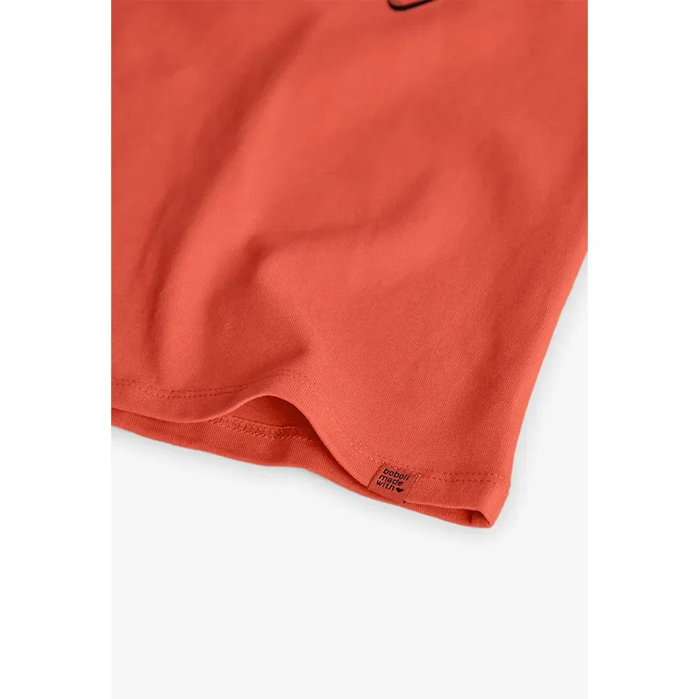 Футболка с длинным рукавом Stretch Knit Boboli, оранжевый — фото 4