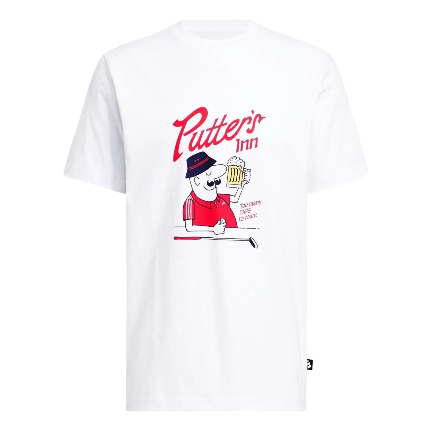 Мужская футболка с графическим принтом Adidas Elevated Chip Graphic T-Shirt, белый