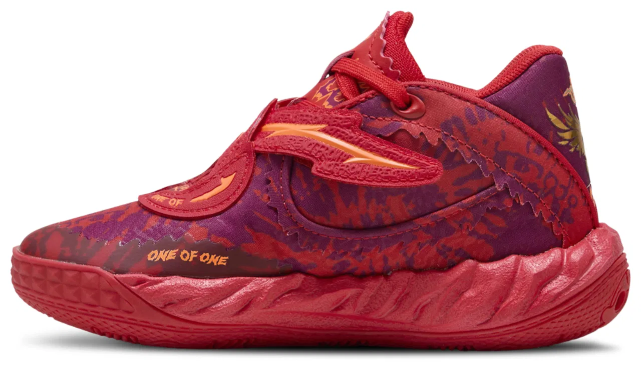 Кроссовки для мальчиков MB.05 Crowd Surf PUMA, цвет Red/Magenta Gleam/Fluorescent Orange — фото 2