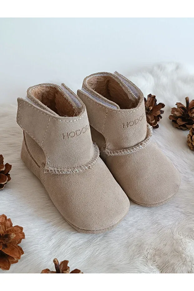 Детские ботинки для мальчиков кожаные Lucca Hodore, Beige