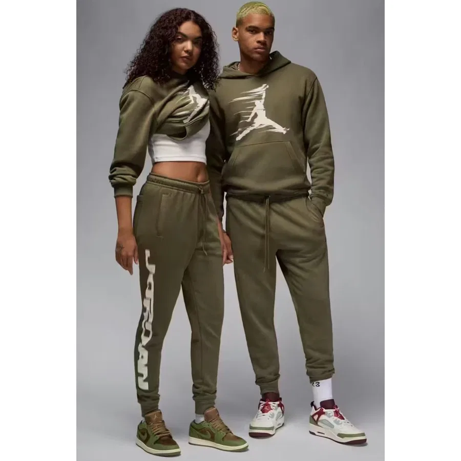 Спортивные брюки с флисом Jordan MVP Fleece Nike, Хаки — фото 2