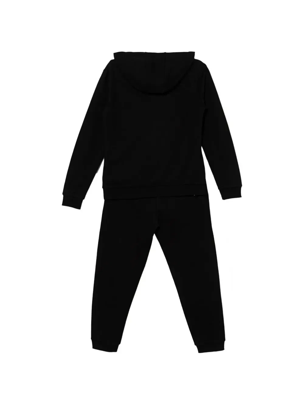 Спортивный костюм с капюшоном и логотипом Emporio Armani Kids, черный — фото 2