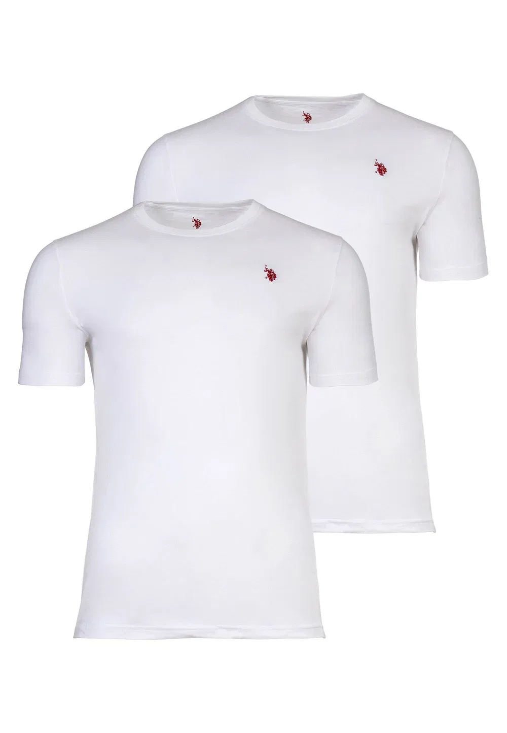 2 футболки с круглым вырезом - базовая модель U.S. Polo Assn., Weiss