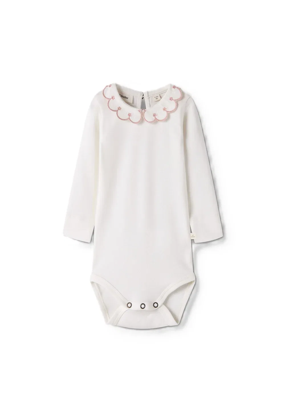 Strampler langarm - body Lil' Atelier, Coconut Milk