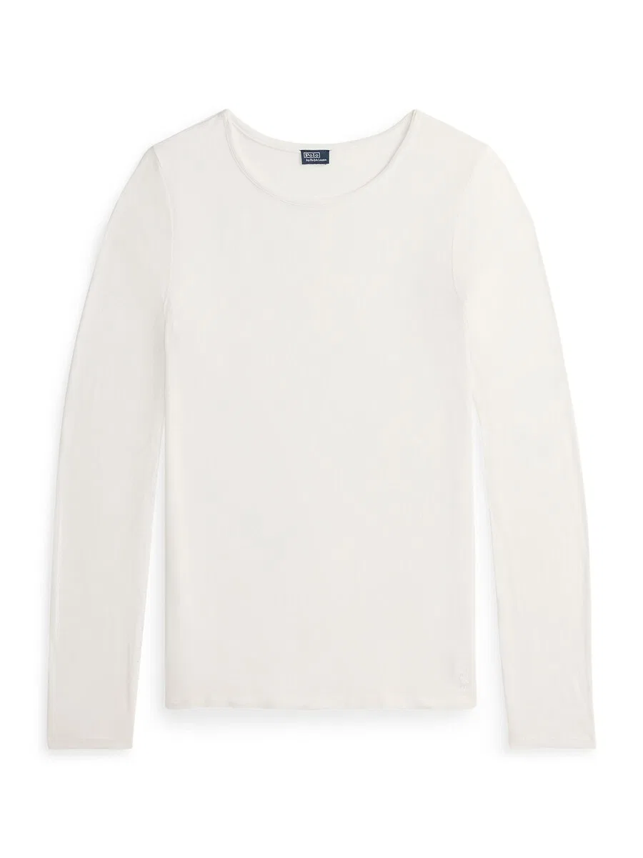Топ Polo Ralph Lauren 'Midnight Sheer' белого цвета