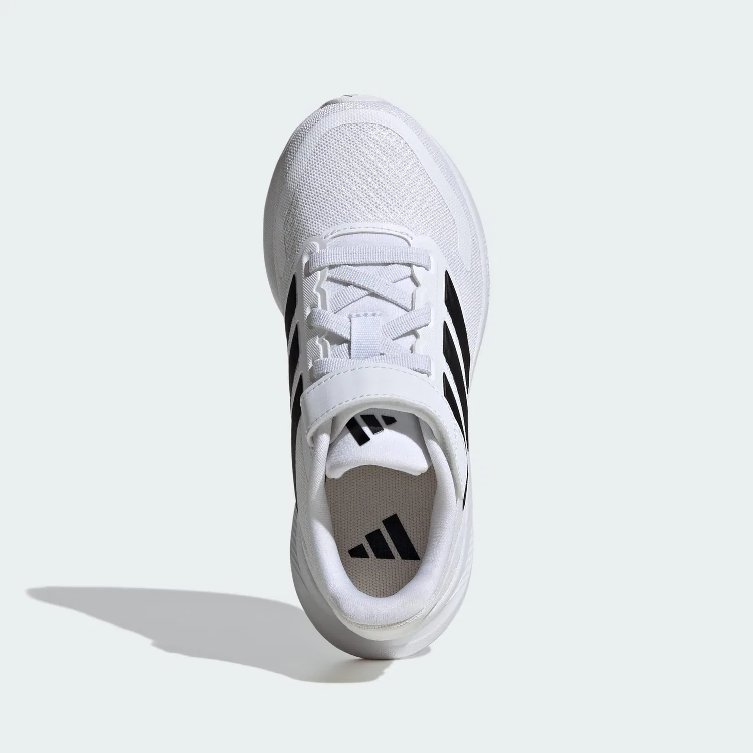 Детские кроссовки с липучкой Runfalcon 5 Kids Adidas, Weiss Schwarz — фото 3