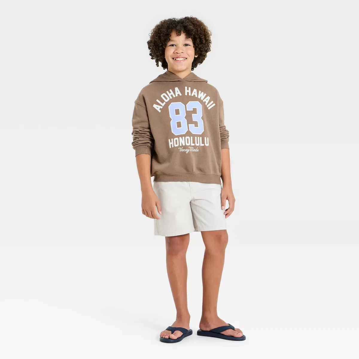 Детское худи с принтом для мальчиков Grayson Threads Kids, Brown — фото 4