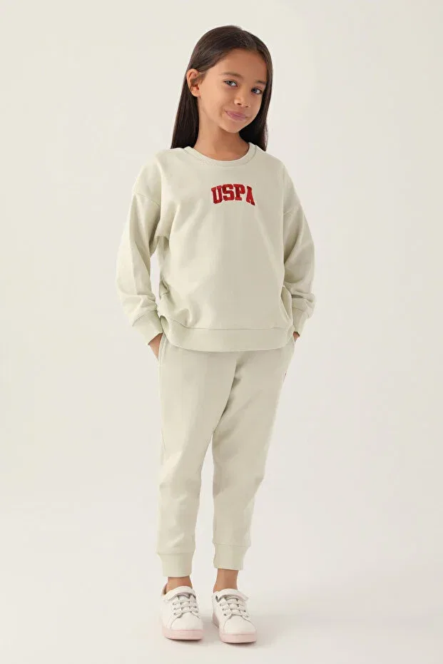 Детский комплект спортивного костюма для девочек Licensed U.S. Polo Assn., Mint
