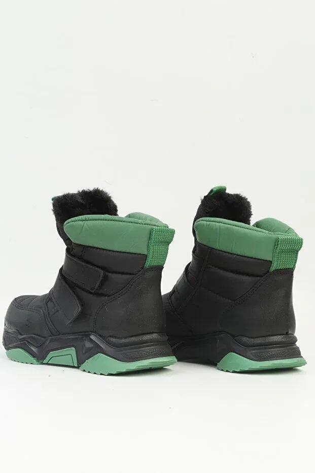 Детские ботинки для девочек на липучке Benetton, Black Green — фото 3