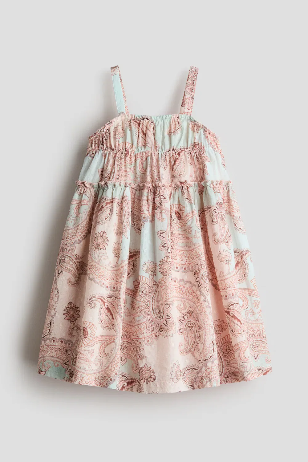 Хлопковое летнее платье А-силуэта H&M, Mattrosa/Paisleymuster