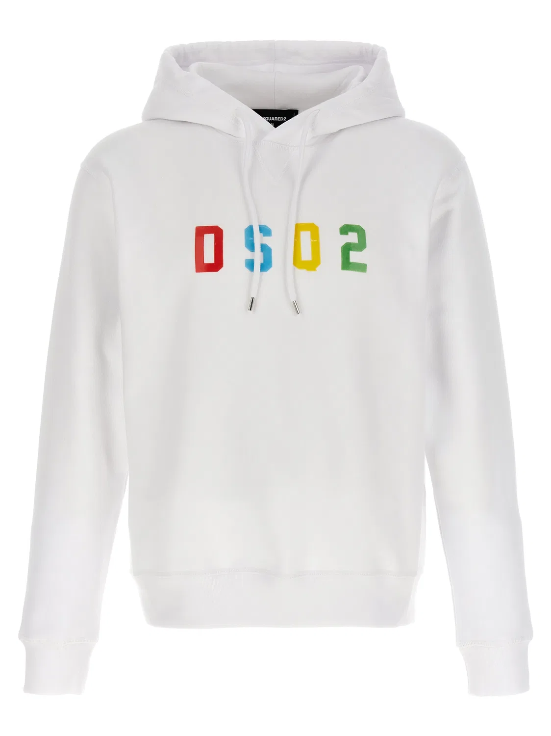 Мужское хлопковое худи с логотипом Dsquared2, White