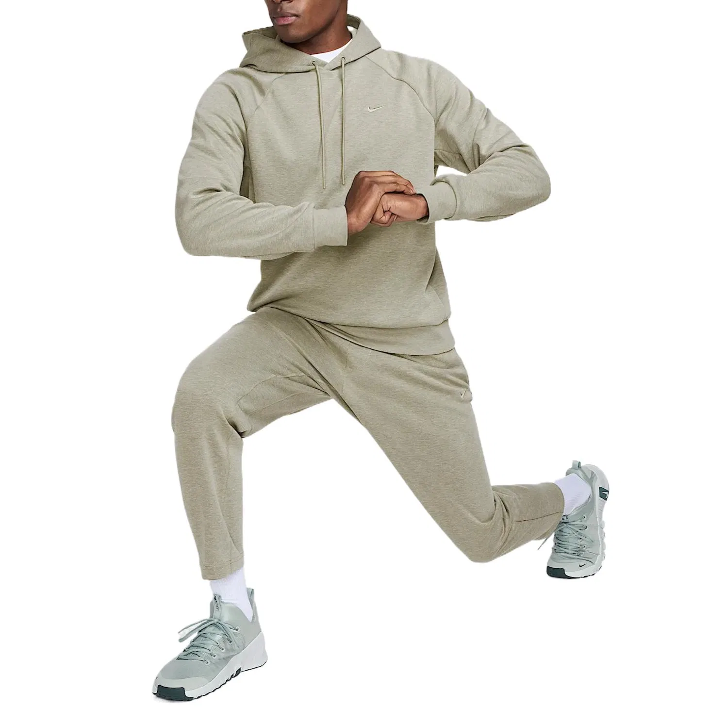 Мужской пуловер-худи Nike Primary Fleece Dri-FIT UV, Light Army Green — фото 4