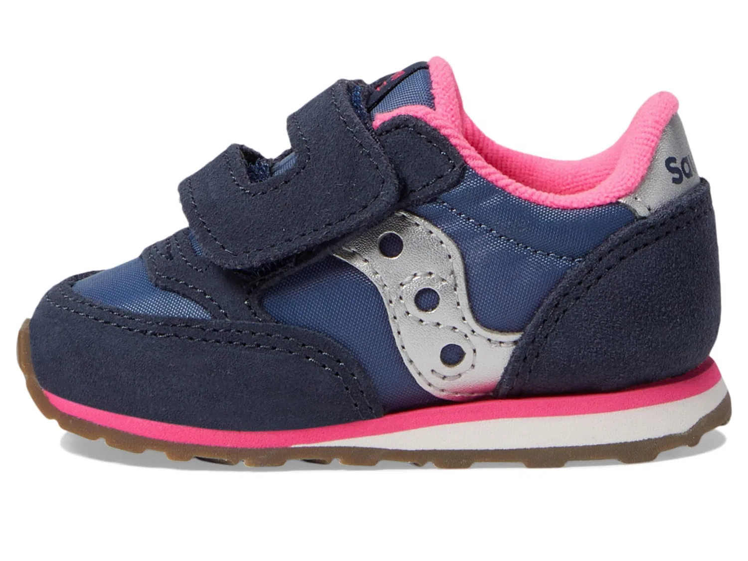 Детские кроссовки для девочек с липучками Baby Jazz HL Saucony, Marine — фото 4