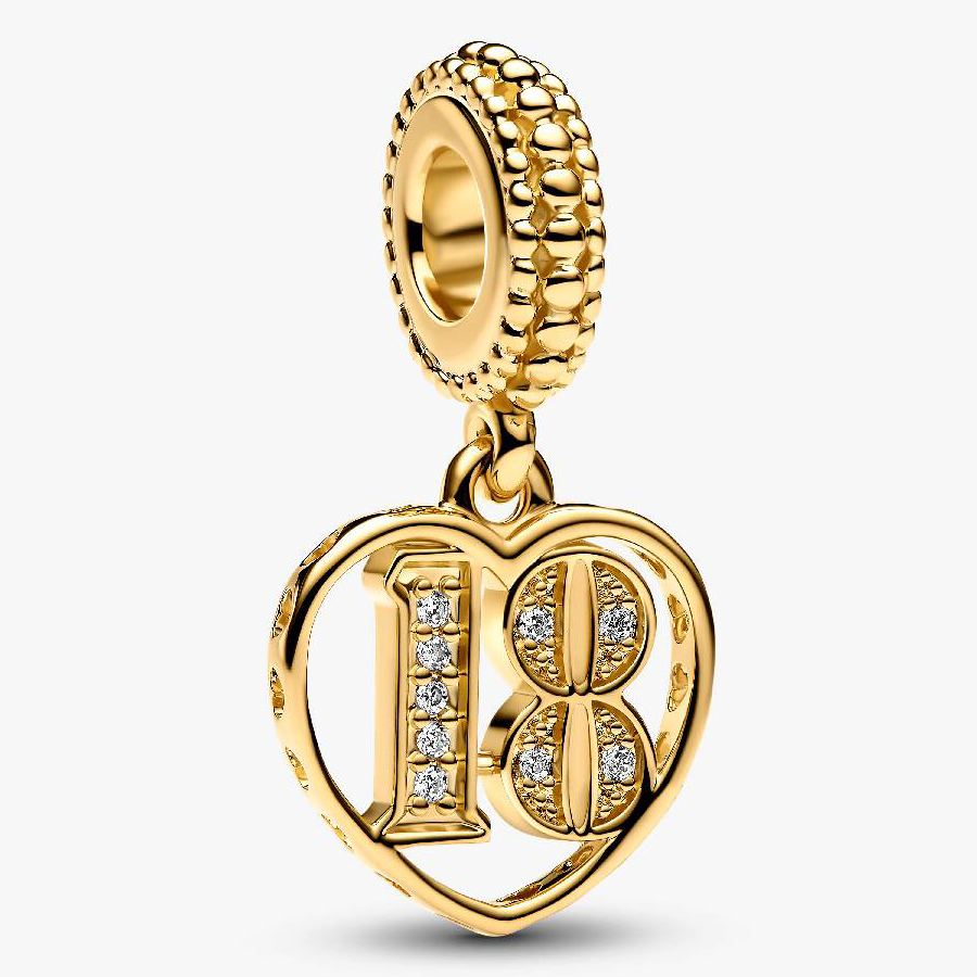 

Шарм Pandora 18th Celebration Dangle, золото, Золотой, Шарм Pandora 18th Celebration Dangle, золото