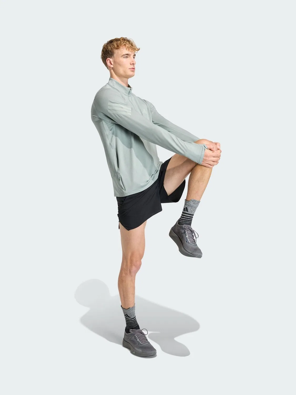 Толстовка с половинной молнией adi365 Iconic adidas, зеленый