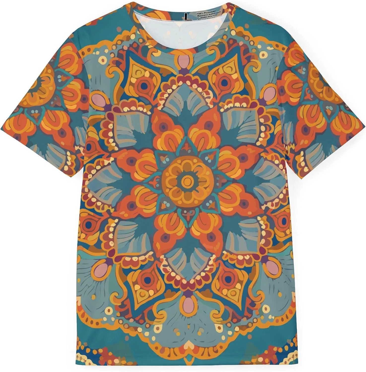 Мужская футболка с индийским принтом AvrilIndia, Multicolor