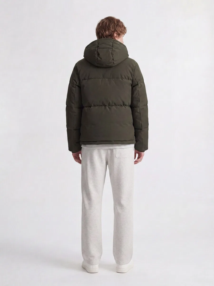 Детская зимняя куртка Jack & Jones Junior 'JJESOHO' оливкового цвета — фото 4