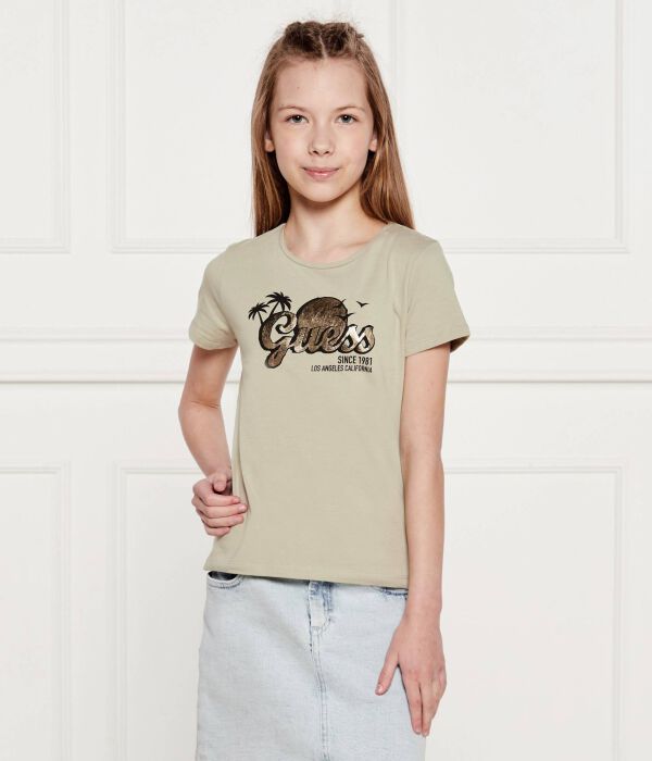 

Футболки Regular fit Guess, зеленый