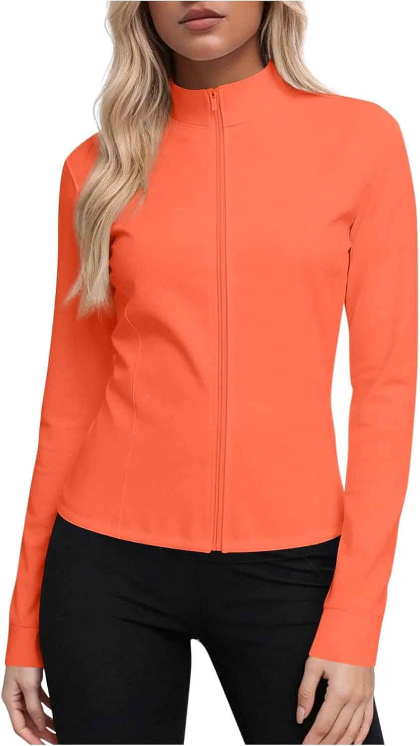 Женская рашгард с полузастежкой UPF50+ Generic, Orange