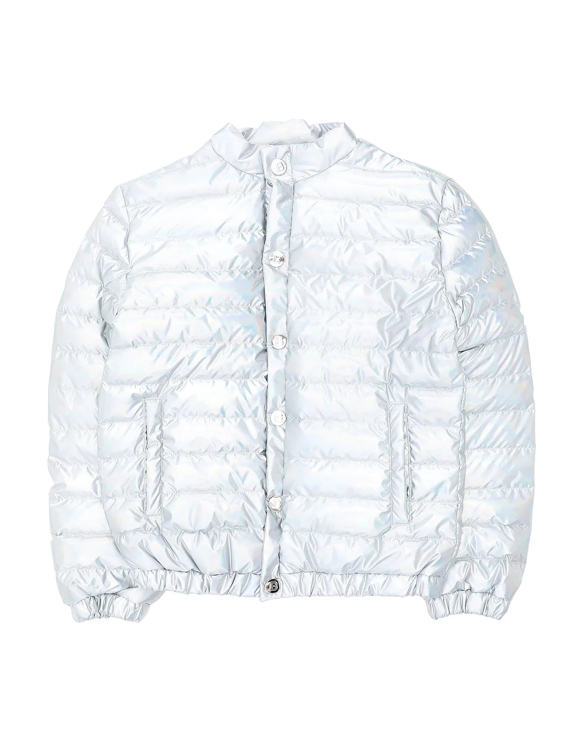 Куртка-пуховик с наполнителем Silver Balmain, серебряный