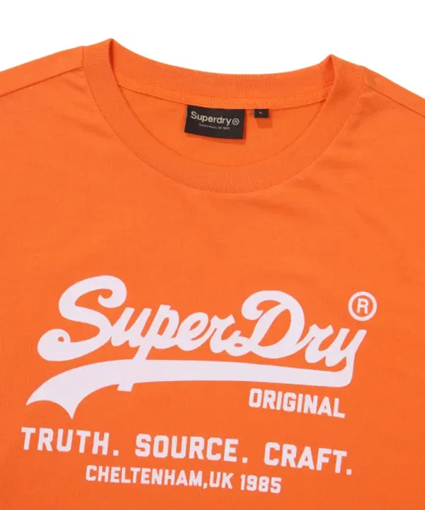 Футболка с логотипом, Superdry, оранжевый — фото 3
