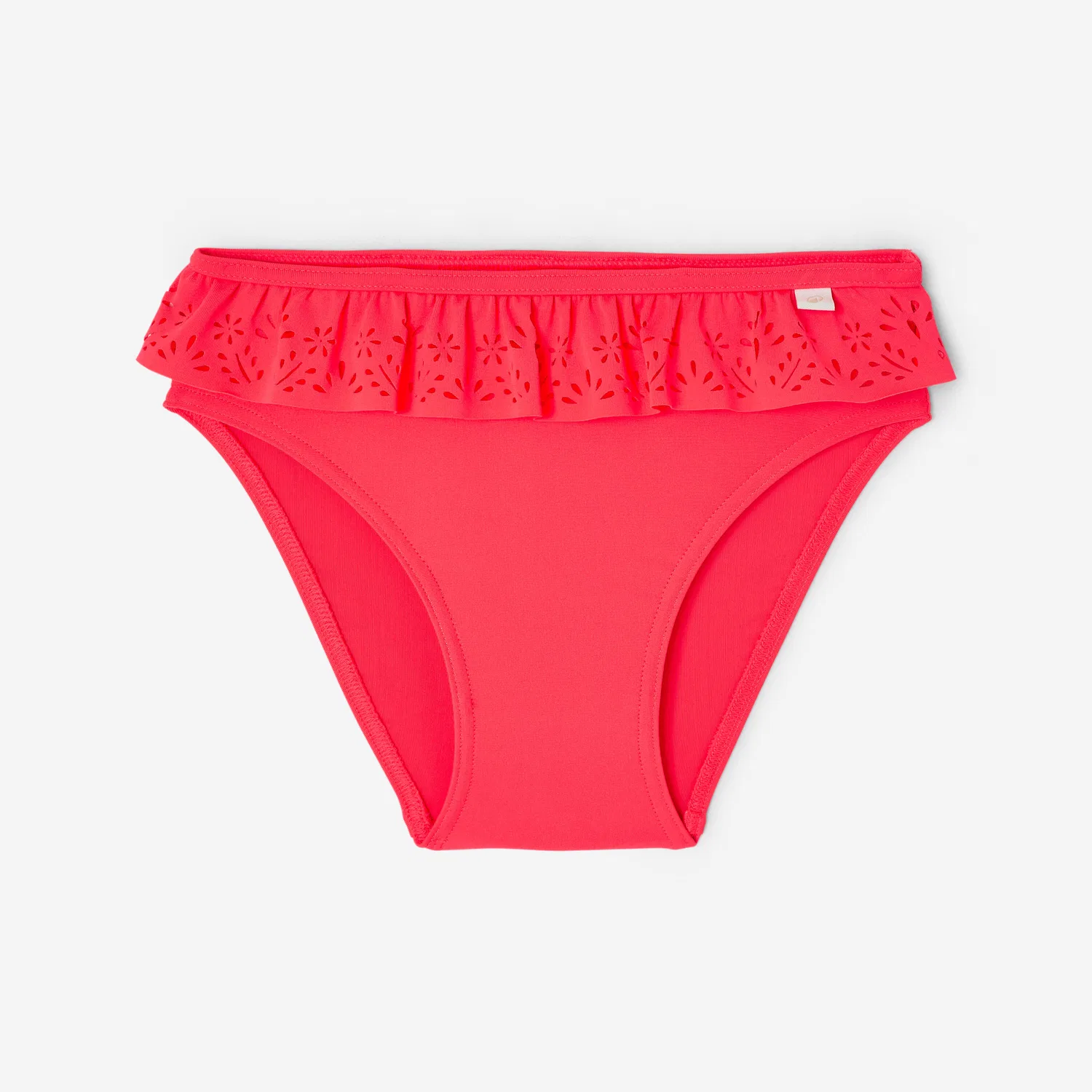 Детские плавки бикини с рюшами Badehose Babys/Kleinkinder Decathlon, Fluoreszierendes Ultrapink — фото 3