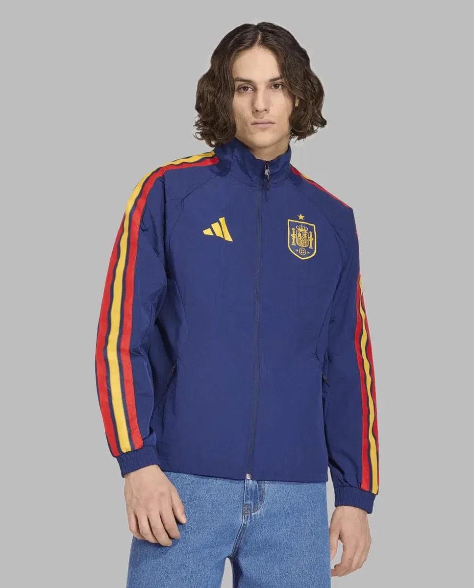 Мужская куртка-антем с принтом España Mundial 2026 Anthem Jacket adidas, Azul