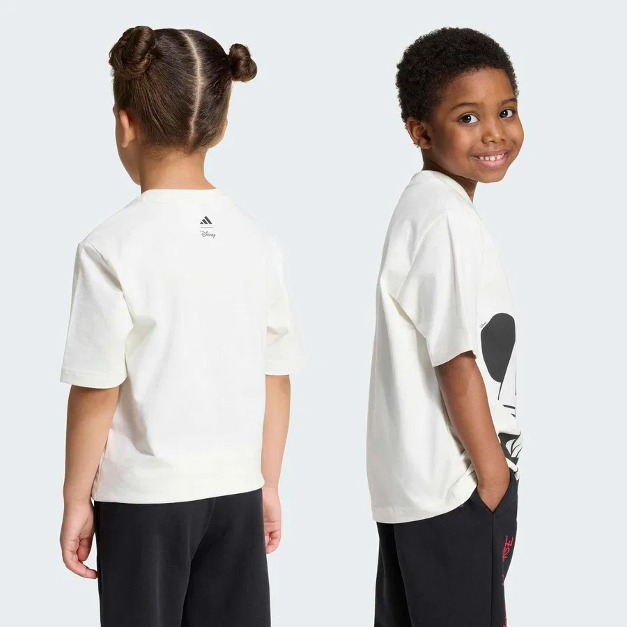 Детская футболка с принтом Disney Mickey Mouse adidas, Белый — фото 2