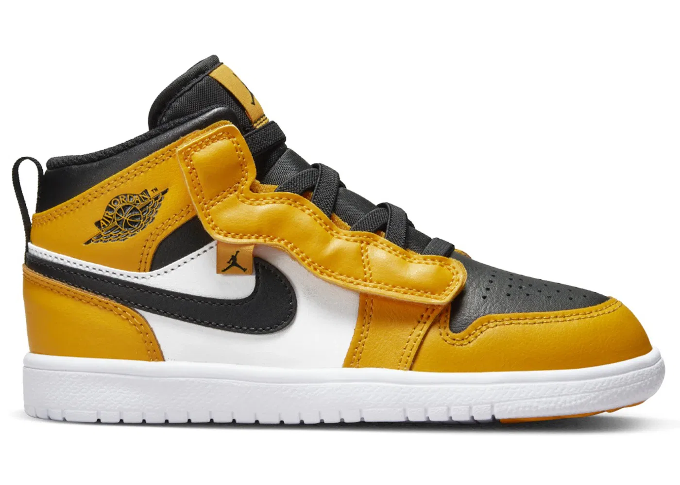 Детские кроссовки с высоким берцем Jordan 1 Mid Alt Jordan, Taxi/Black-White