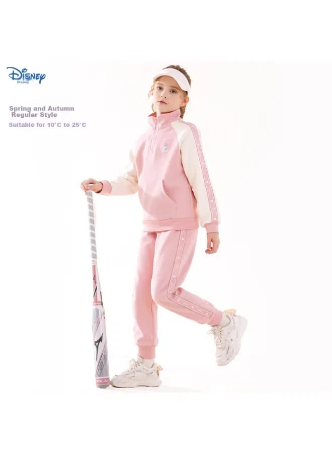 Спортивный костюм для девочек с длинным рукавом комплект Disney, розовый