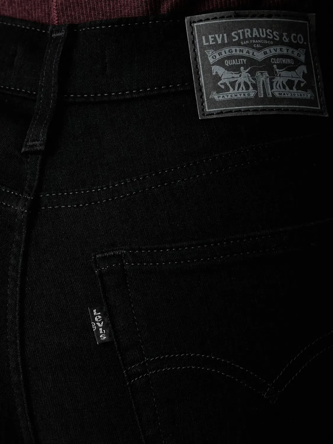 Джинсы-скинни 720 черные Levi's, черный — фото 2