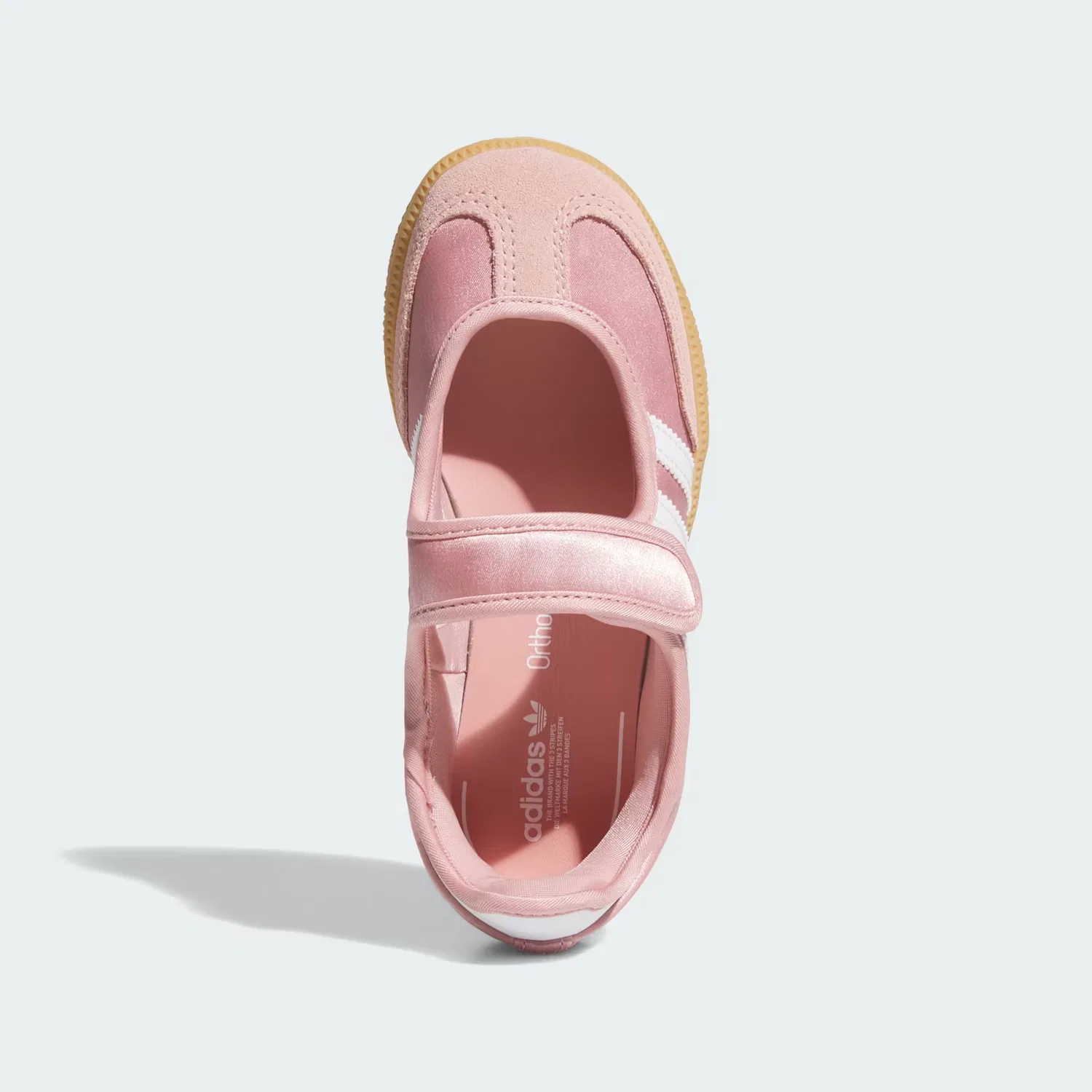 Детские кроссовки на липучке Samba Jane Adidas Originals, розово-лиловый/белый/каучуковый — фото 2