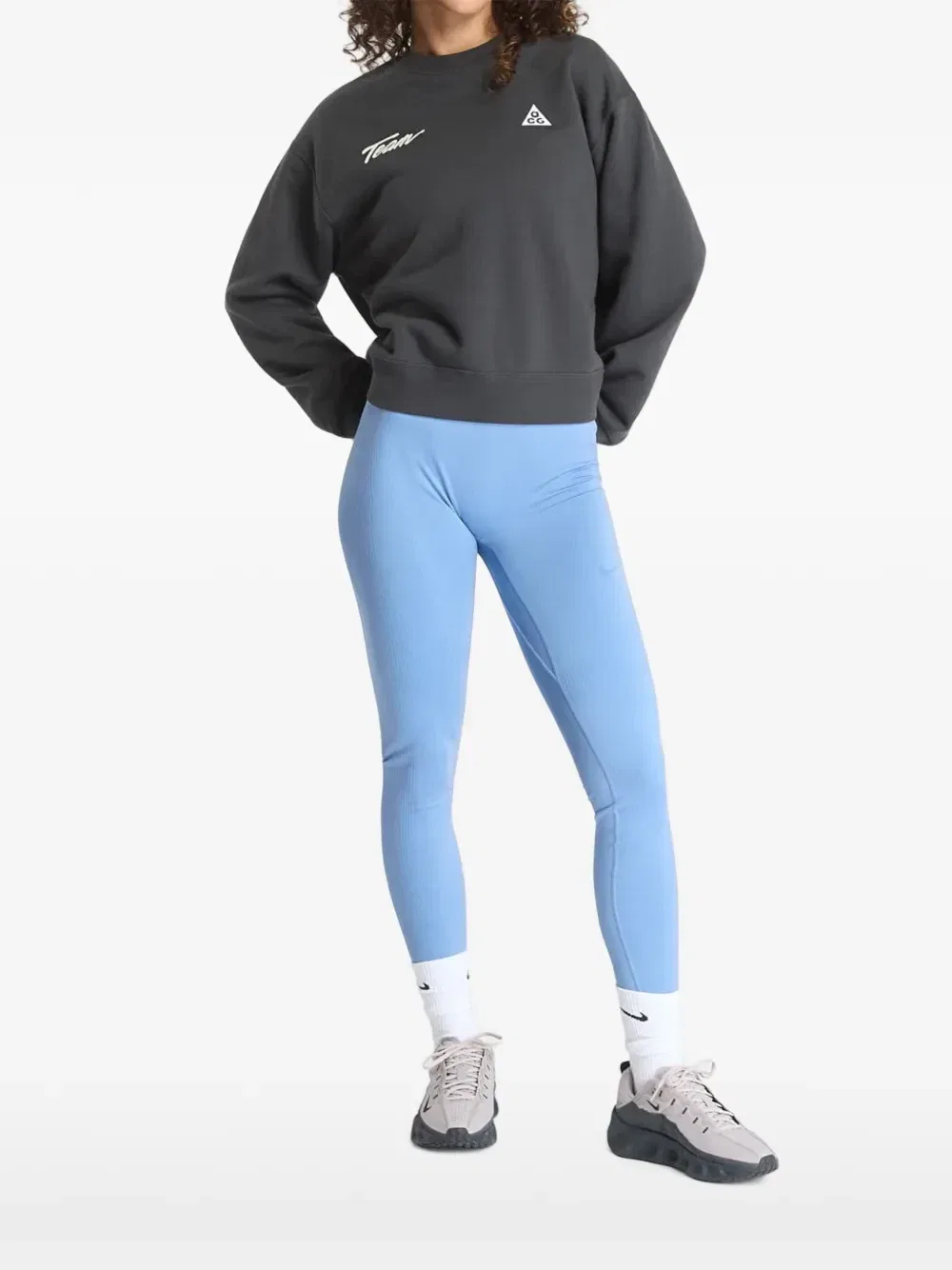 ACG утепленная толстовка с длинными рукавами Nike, серый — фото 2