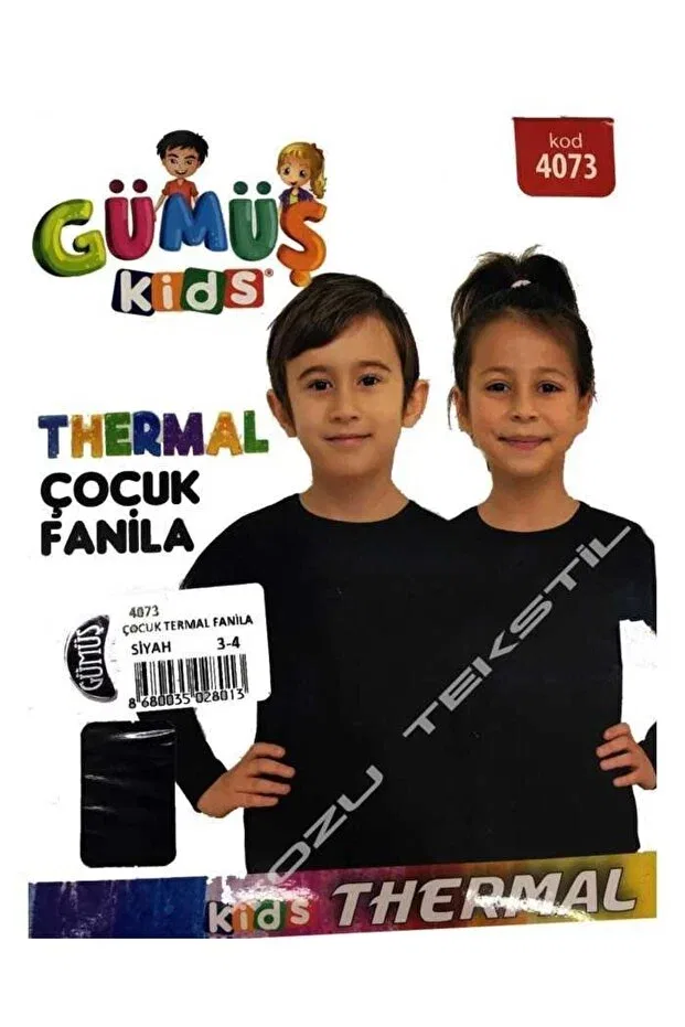 Детский комплект термобелья для мальчиков Gümüş, Black — фото 4
