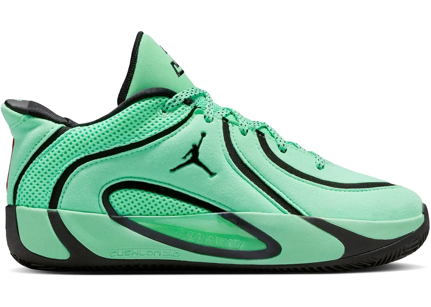 Детские кроссовки для мальчиков с высокой производительностью Jordan Tatum 4, Green Glow/Black