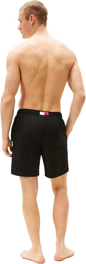Плавательные шорты Tommy Hilfiger 7" with Drawstring Quick Dry, черный — фото 4