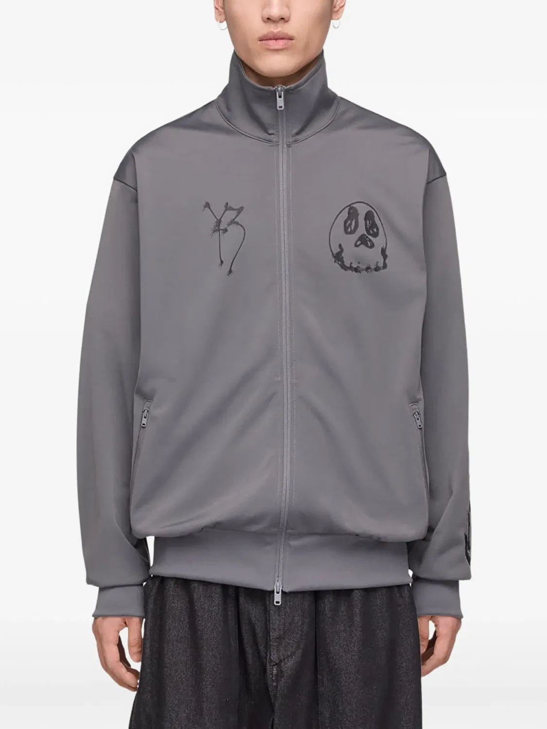 Олимпийка Chito Graphic серая Adidas, серый — фото 2