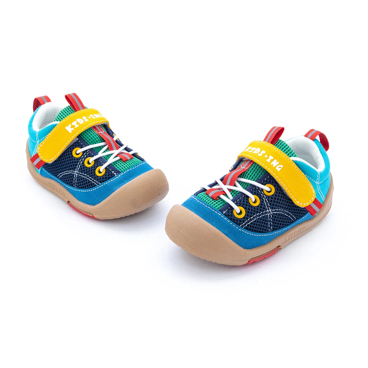 Детские кеды из хлопка с принтом KIDSING, Fjord Blue — фото 4