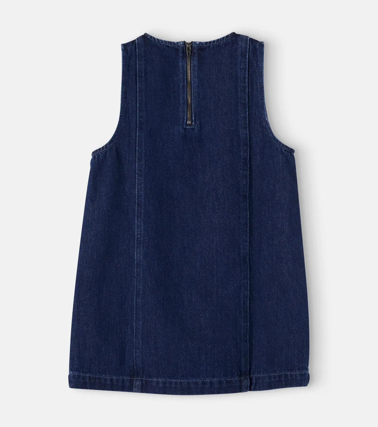 Платье джинсовое с вышивкой Stella Mccartney Kids, синий — фото 3