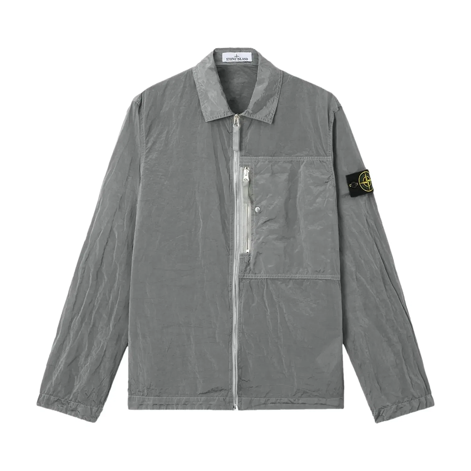 Рубашка Stone Island Nylon Metal Econyl Overshirt, серый