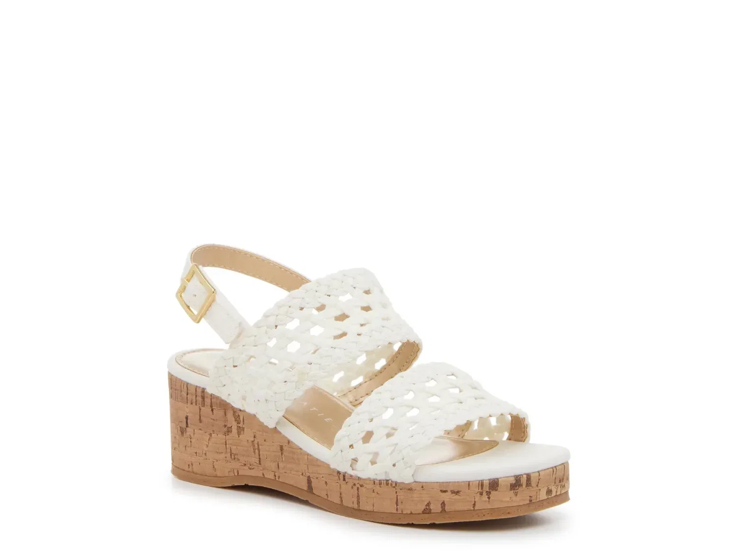 Сандалии Winnie Wedge с плетением, Kelly & Katie, белые