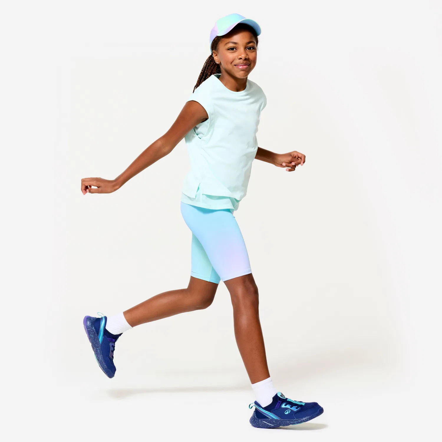 Детские велосипедные шорты с длиной до колена Decathlon, Helllila — фото 2